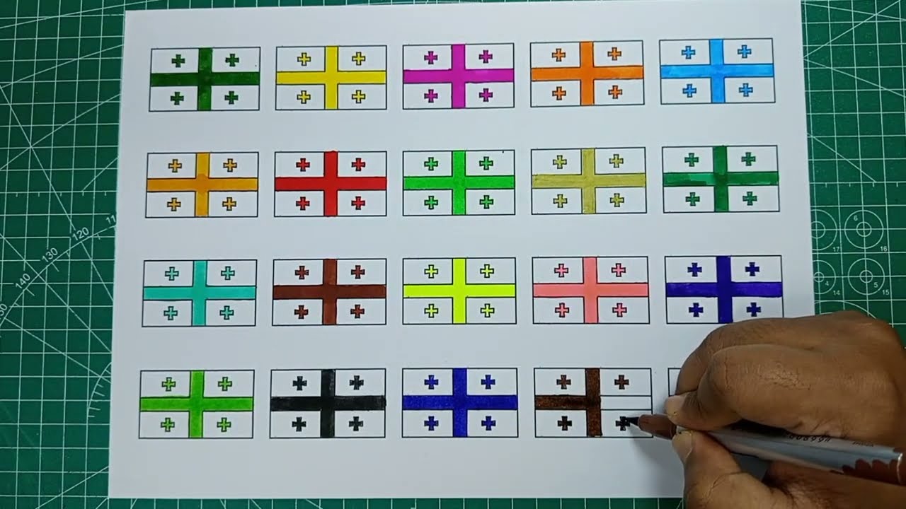 🌈 Colorful Flag Art Compilation | Guess Which One is Real! 🇧🇩🎨| Flag & Flag #FlagArt
