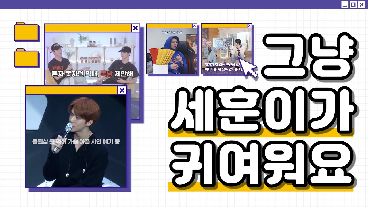그냥 귀여운 세훈이가 귀여워요_ZIP (이제룸메아님/축구신동/들된삼/최애반찬)ㅣ EXO SEHUN