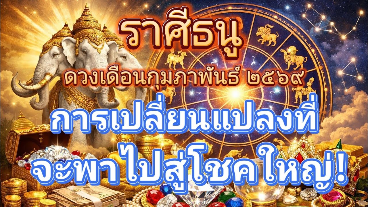 ราศีธนู♐🔮ดวงเดือนกุมภาพันธ์ 2569!🪬💍👩‍❤️‍👨💒⛲🌳