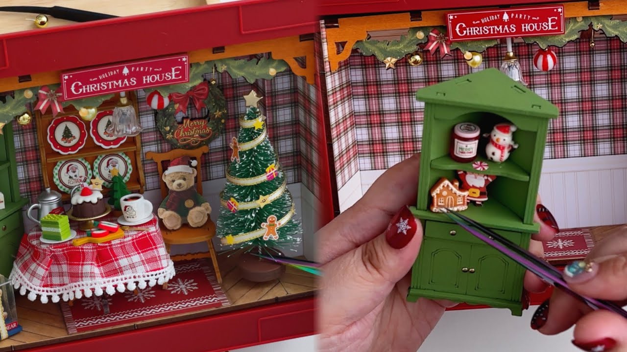 🎄 크리스마스 미니어처 액자 만들기 ASMR 🛠️ | DIY Rolife Christmas Frame