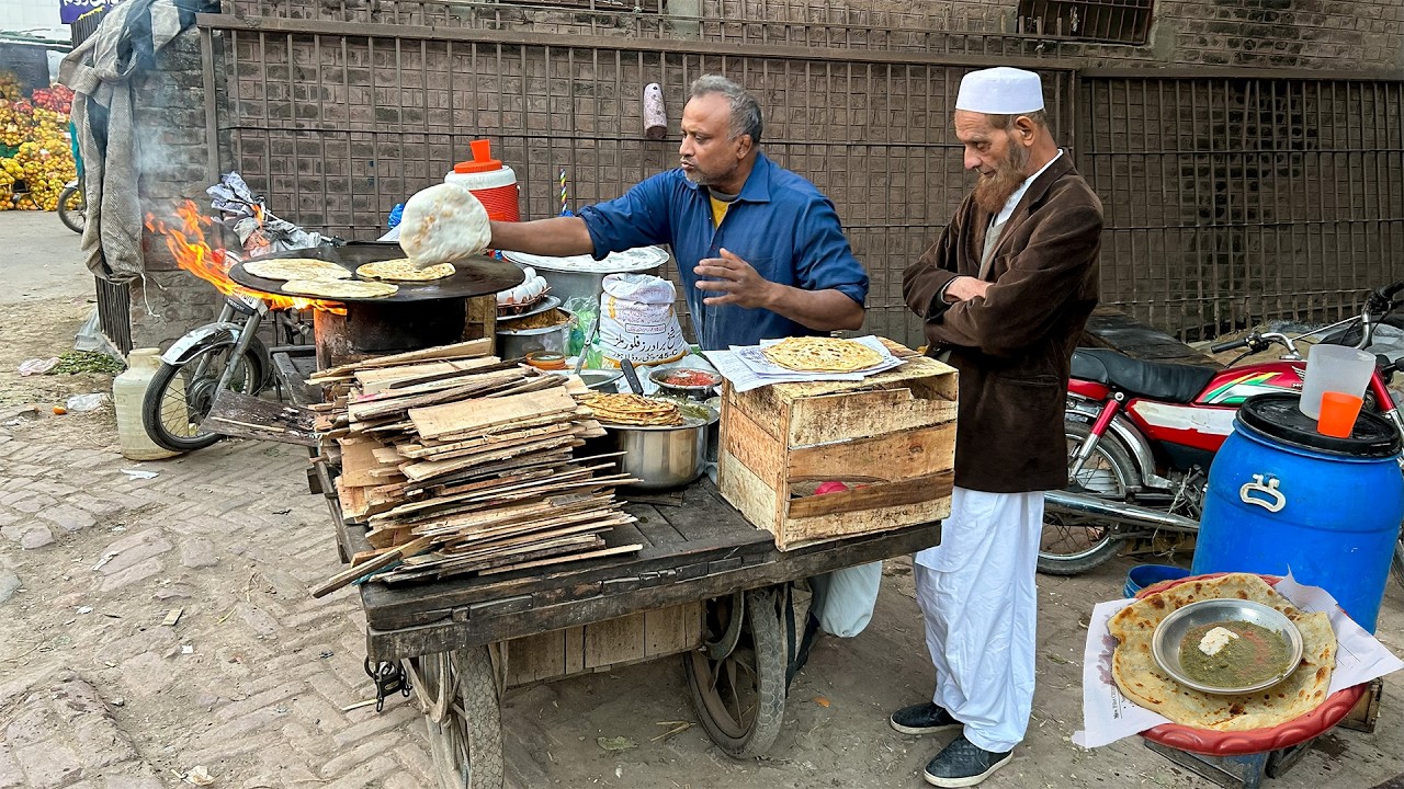 MAN’S LUXURY DHABA😍 RS 50 PUNJABI BREAKFAST IN LAHORE | AMAZING PAKISTANI STREET FOOD RANKING 2026
