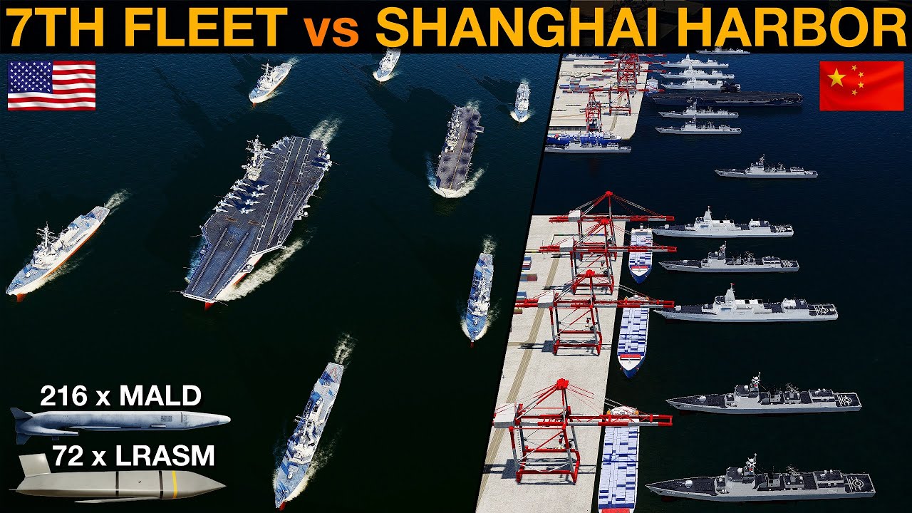 Could US 7th Fleet Strike Chinese Navy In Shanghai harbor? (WarGames 181) | DCS