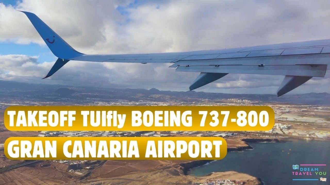 Take Off Las Palmas Airport Gran Canaria mit TUIfly BOEING 737-800 🇮🇨 🛫