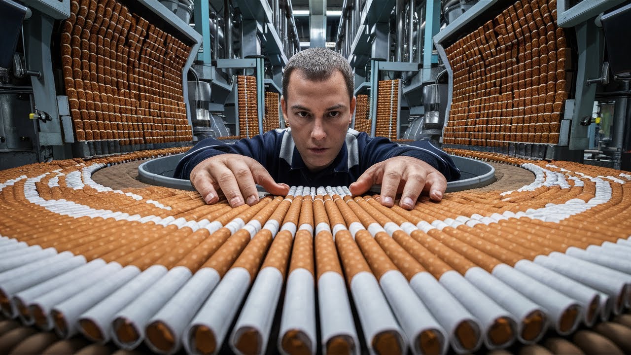 How Cigarettes Are made | Cigarette Manufacturing Process | Gold Flake Cigarette Production Line