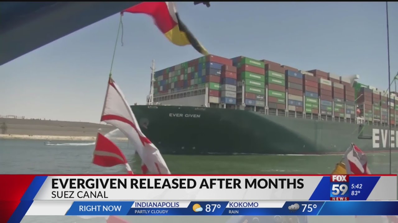 Evergiven ship released after months