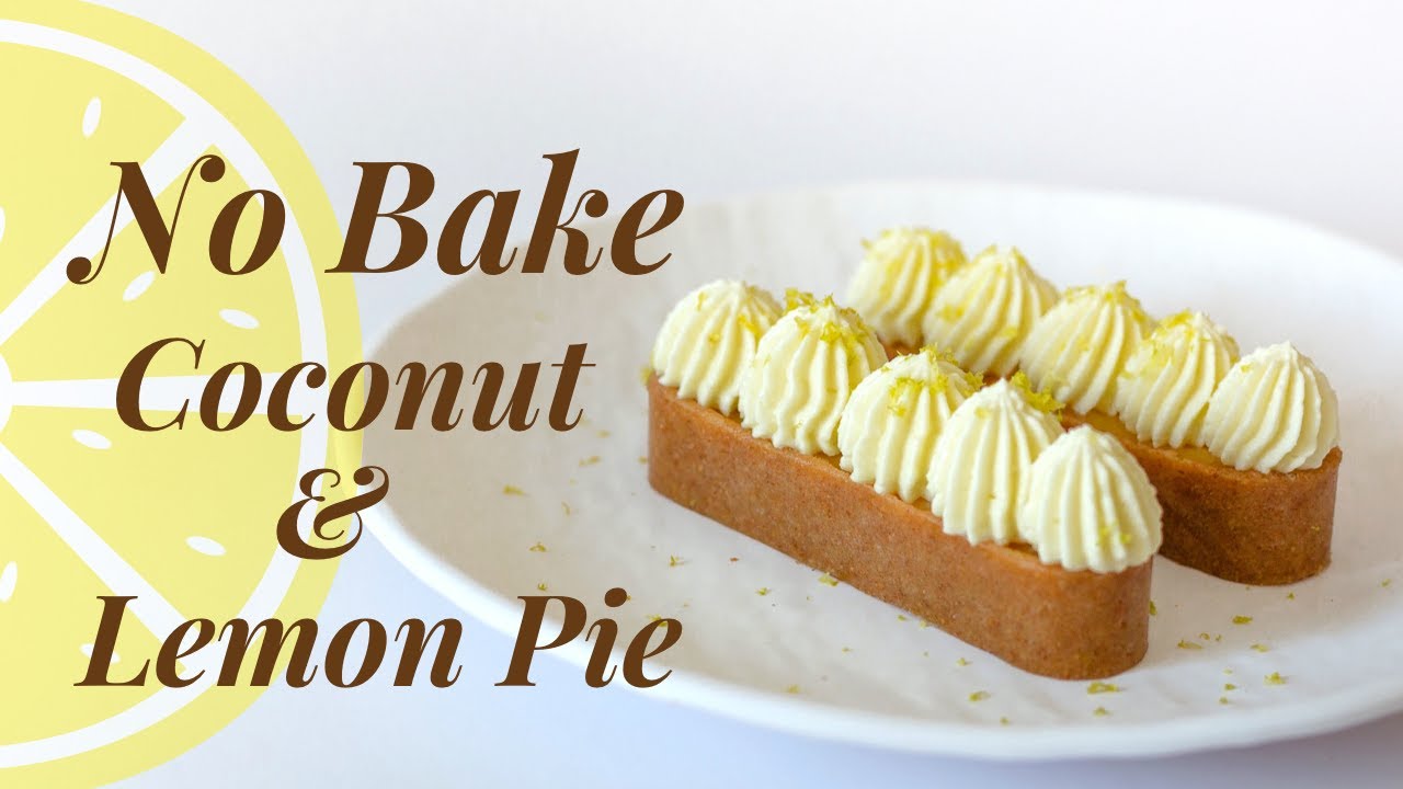 How to make Coconut and Lemon Pie(No Oven Required) | Lemon Tart | No Bake Coconut & Lemon Custard