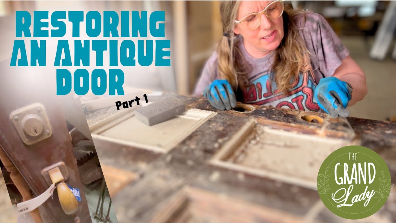 Restoring An Antique Door Begins: Finding Antique Hardware (with Keys!)