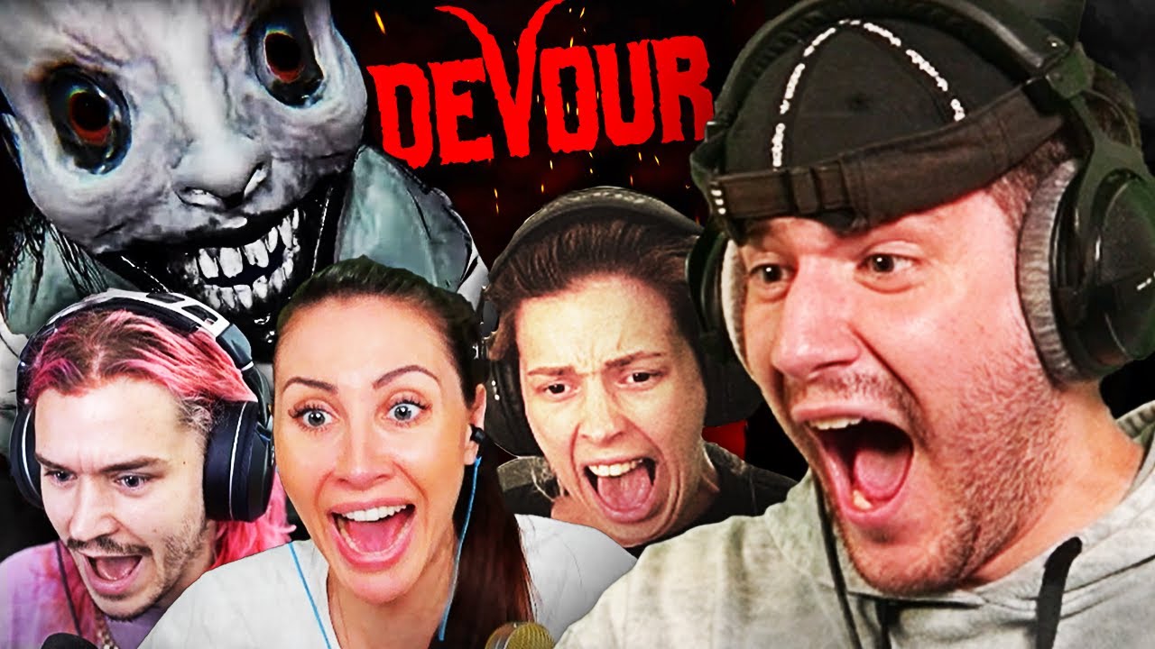 4 Gamer vs. HÖLLENDÄMON | Devour mit @gnu @Shurjoka @Vlesk