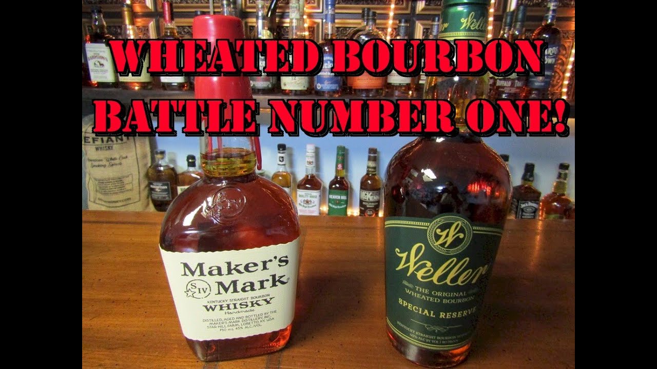 Wheated Bourbon Whiskey Battle Weller VS Makers Mark