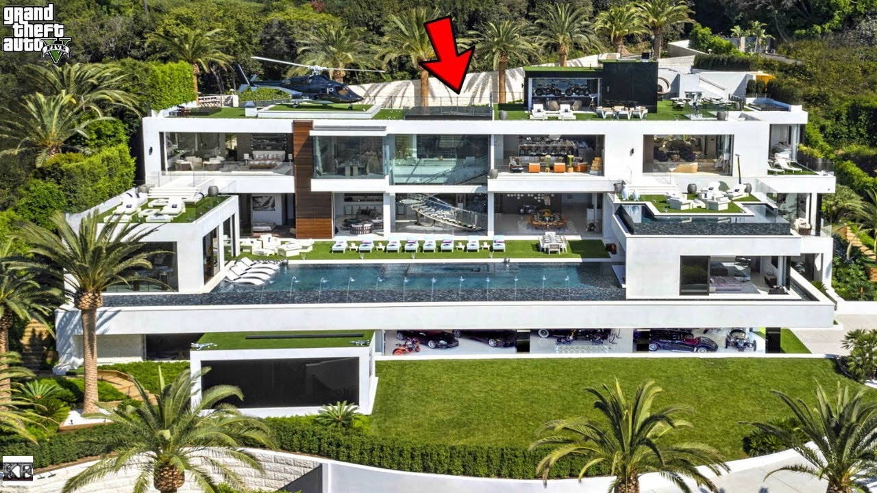 GTA 5- THE OFFICIAL CLINTON'S FAMILY NEW MANSION! (GTA 5 Mods)