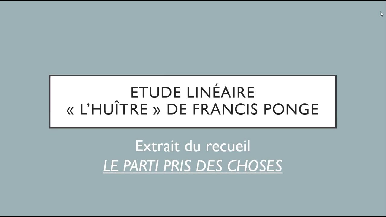Etude Linéaire 