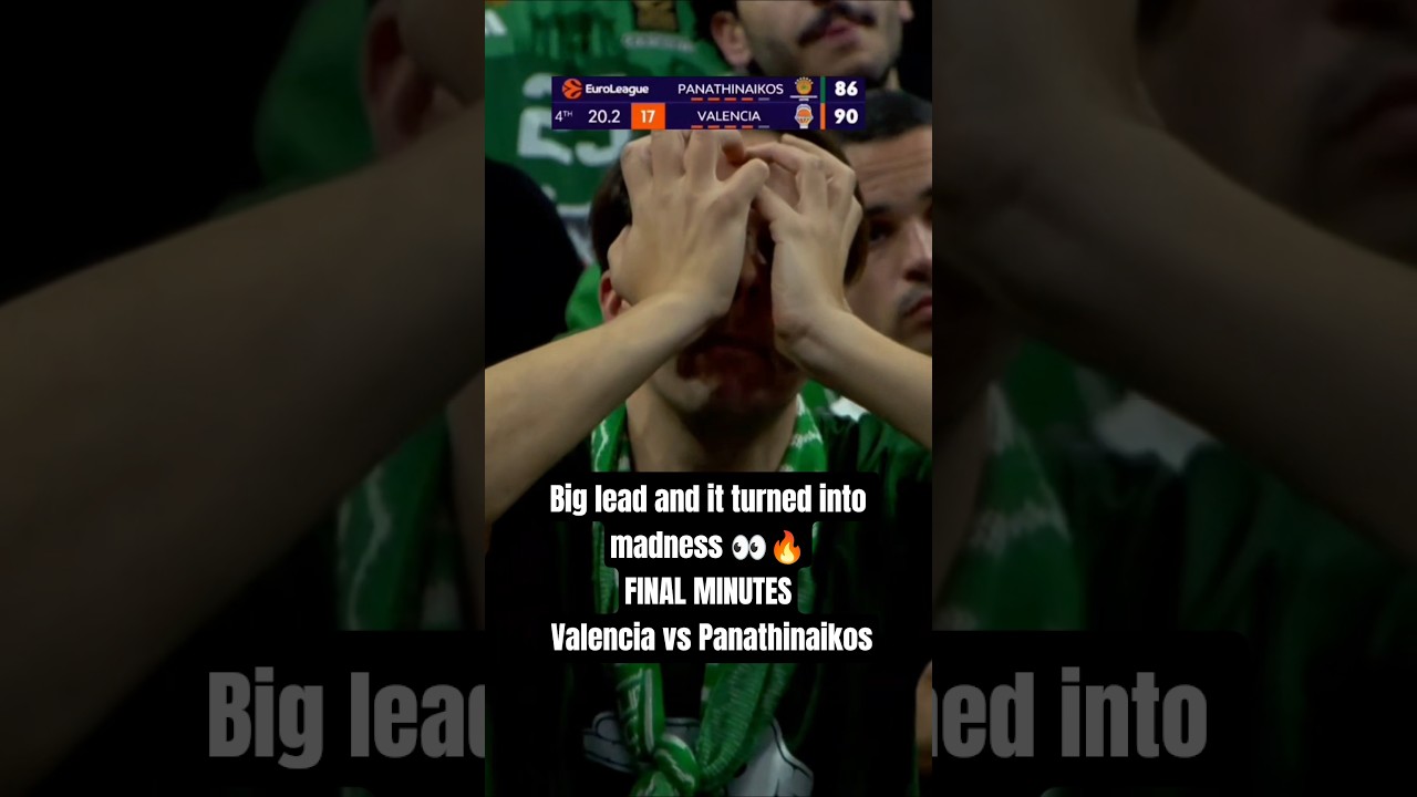Big lead and it turned into MADNESS 🤯 FINAL MINUTES |  Valencia vs Panathinaikos