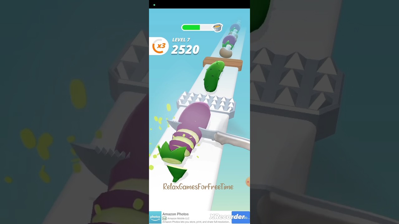 Perfect Slices - Sand Mode Level 7 gameplay arcade obstacle cooking simulation game #walkthrough