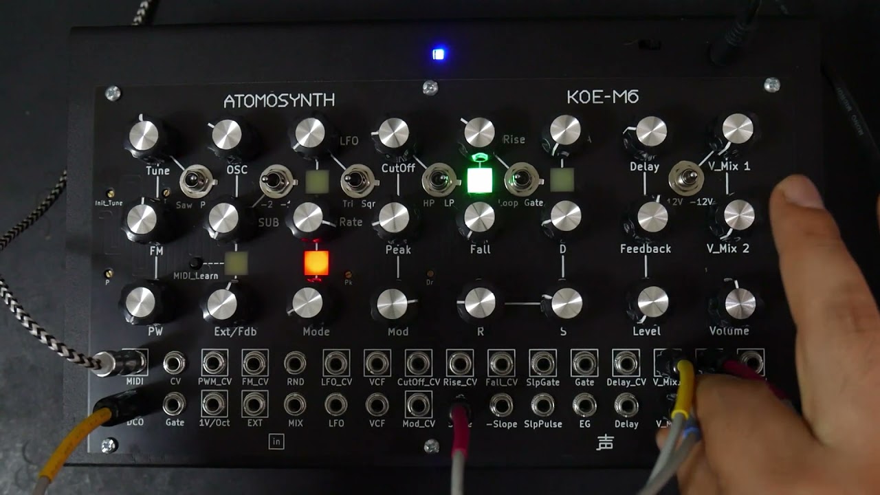 AtomoSynth Koe M6, Frequency modulation, patch #2