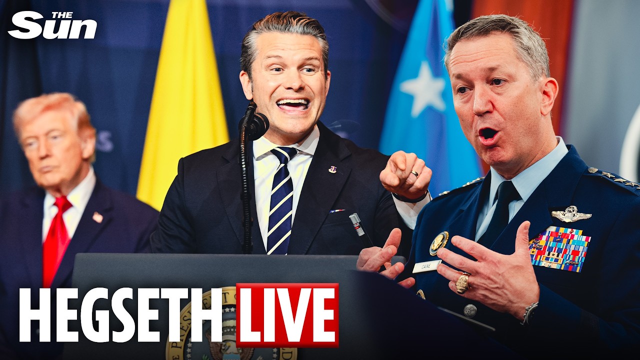 LIVE: Pete Hegseth & General Dan Caine update on Iran strikes