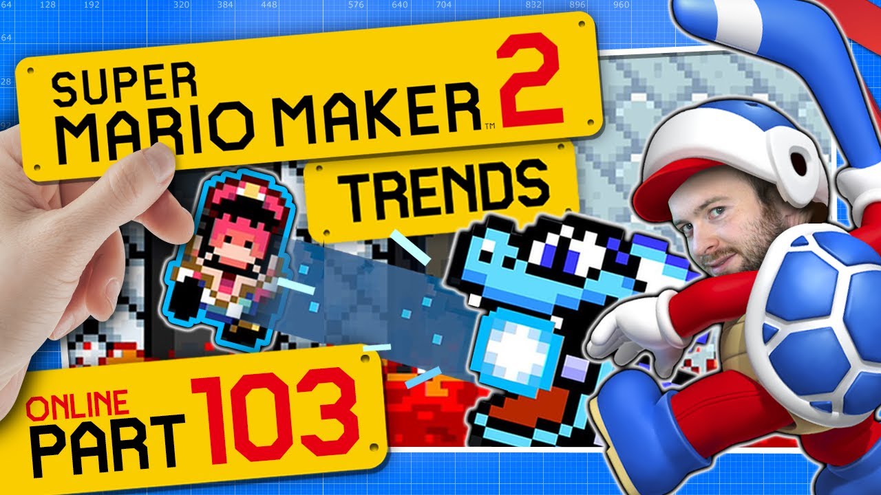 SUPER MARIO MAKER 2 ONLINE 👷 #103: Easy Robo-Koopa Kaizo & NicTubes Super World