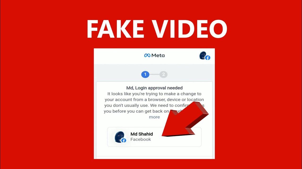 Login Approval Needed fake video 2022।How to open login was not approved facebook account A2H