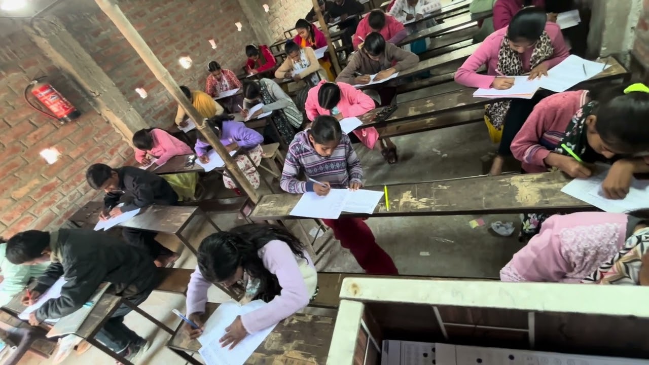 #Class 10th# bihar board  test in my institute 