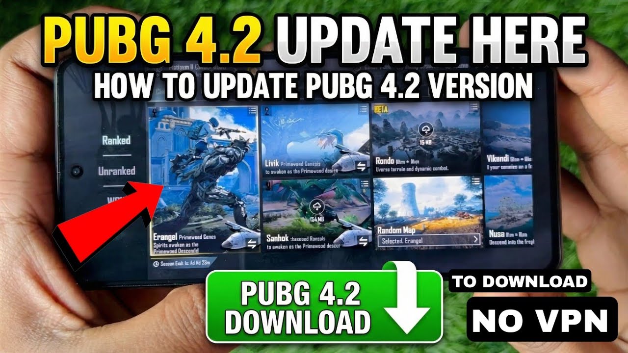 PUBG 4.2 UPDATE HERE || HOW TO UPDATE PUBG 4.2 VERSION || PUBG 4.2 DOWNLOAD