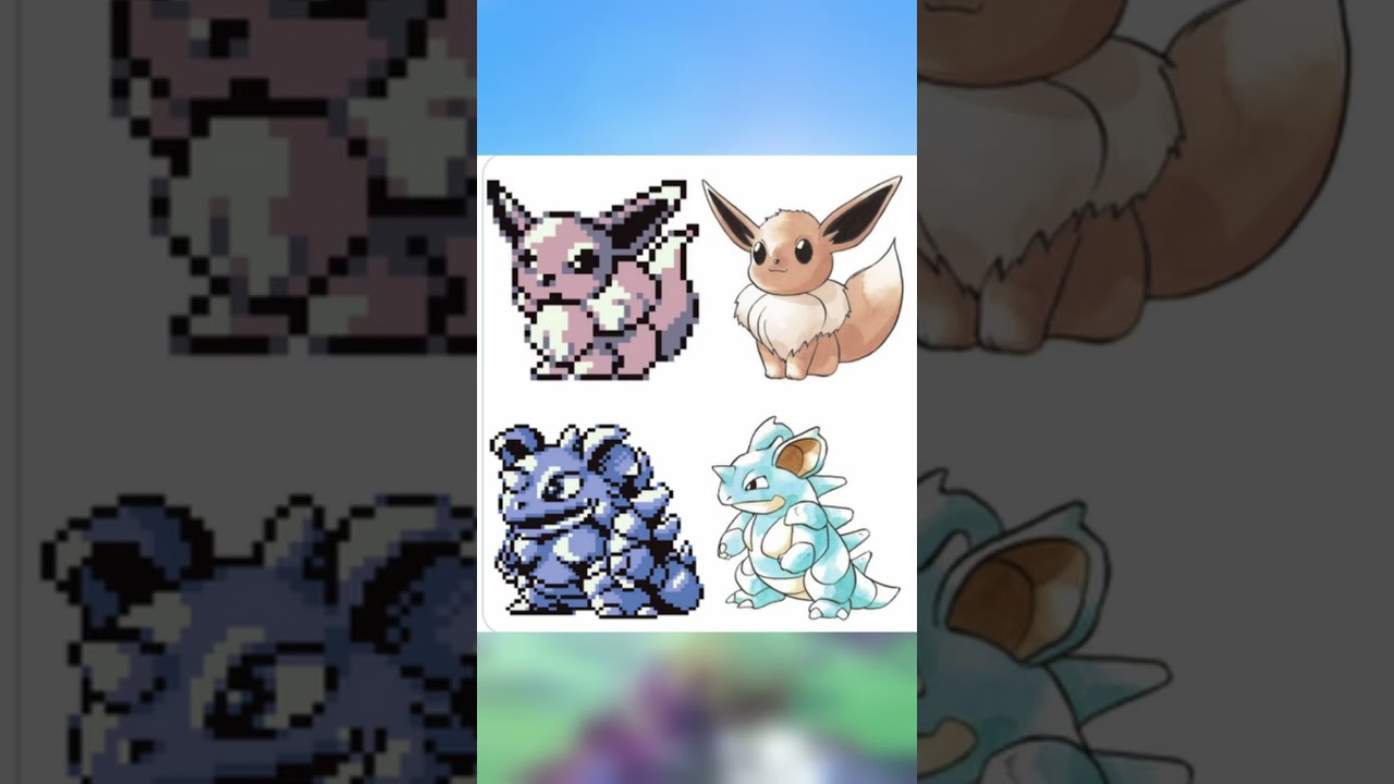 Pok&eacute;mon Sprites Were Made Before The Artwork