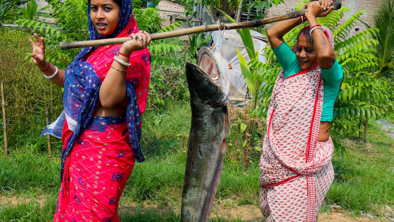 11.7 kg Boal Fish Cutting & Cooking | নদীর রাঘব বোয়াল রান্না |