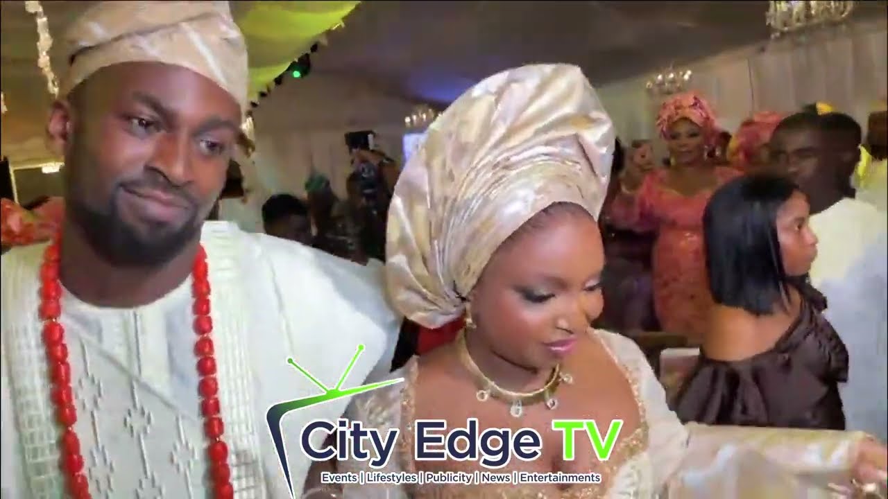 SHOLA ALLYSON GAVE BEST ENTRANCE SONG FOR LATEST COUPLE AT THEIR WEDDING PARTY