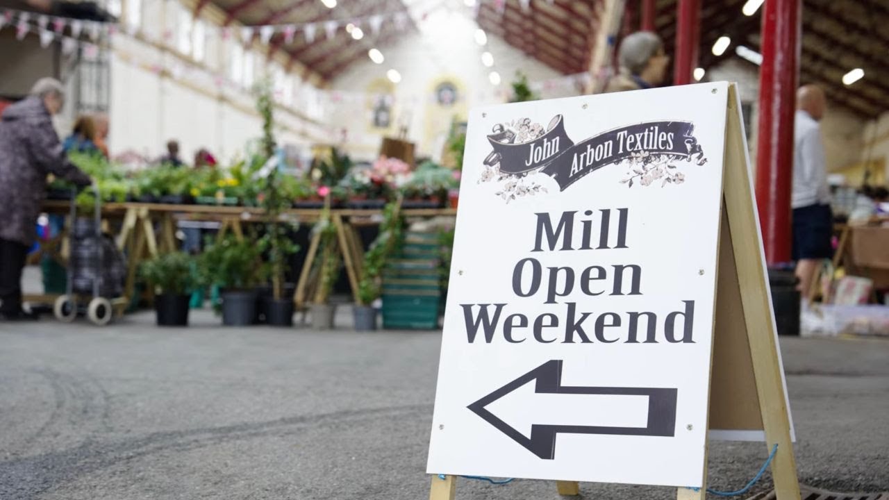 a yarn mill & craft festival in the english countryside