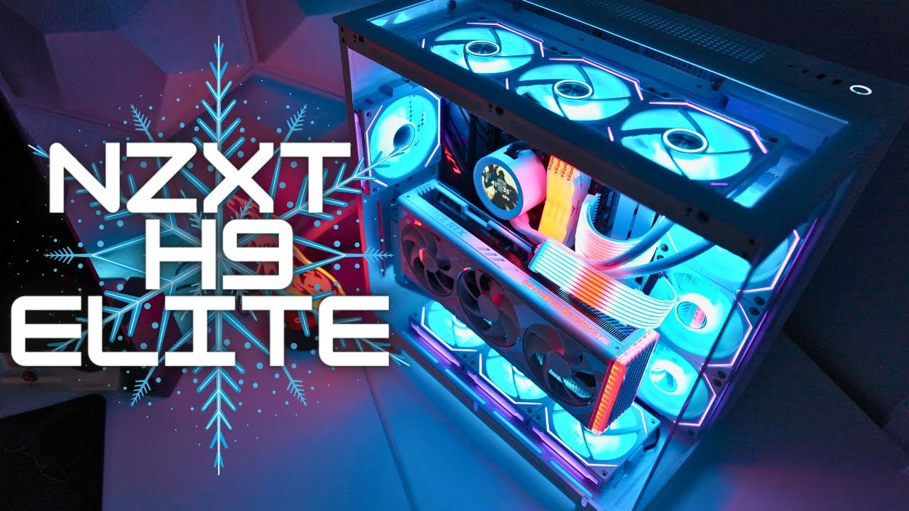 Обновление сборки NZXT H9 Elite White: вертикальное крепление графического процессора, боковое кр...
