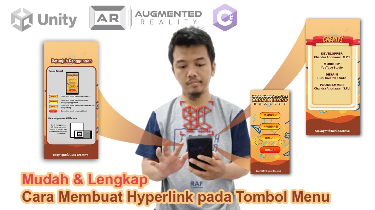 Cara Membuat Hyperlink pada Menu Augmented Reality Menggunakan UNITY 3D