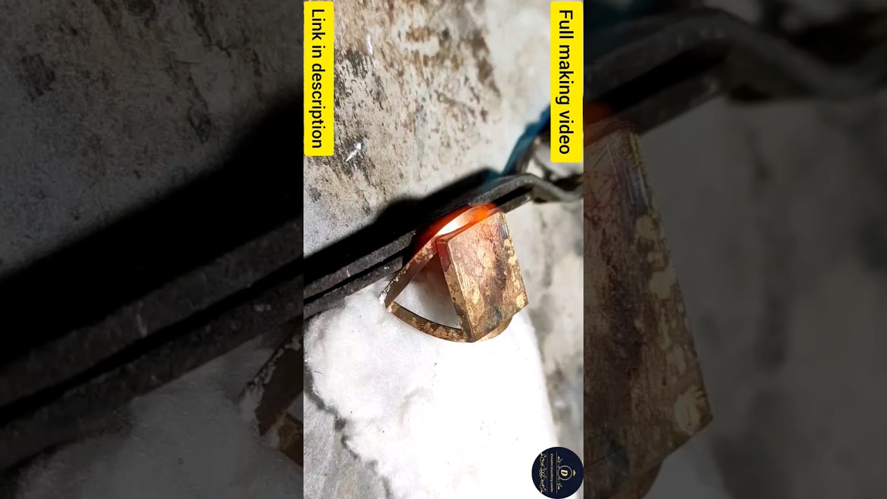 How To Make Gold Ring For Men // How Gold Ring Are Made // Sonar angti banano