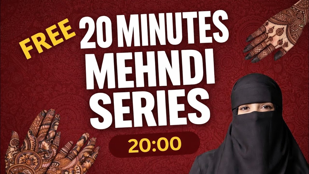 20 Minutes Mehndi, Free daily mehndi classes(Day1) 