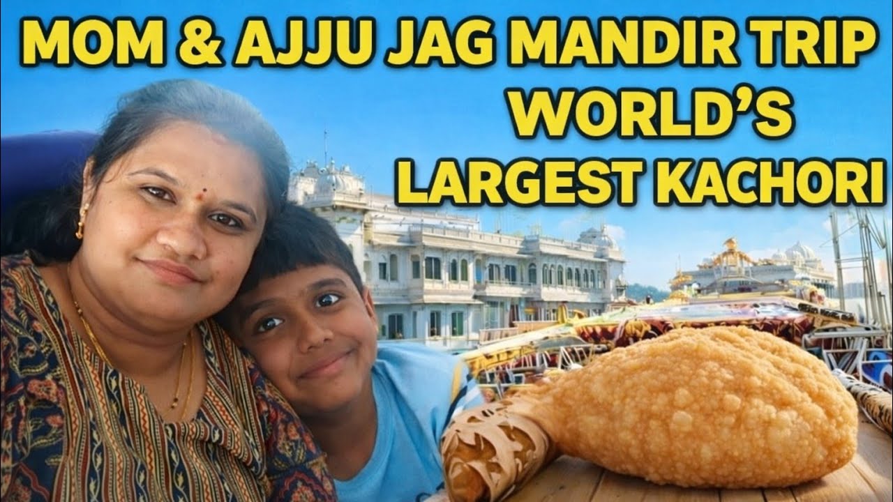 Udaipur's Beautiful Boat Ride! & Gaint kachori | Udaipur Diaries | Mom & Ajju
