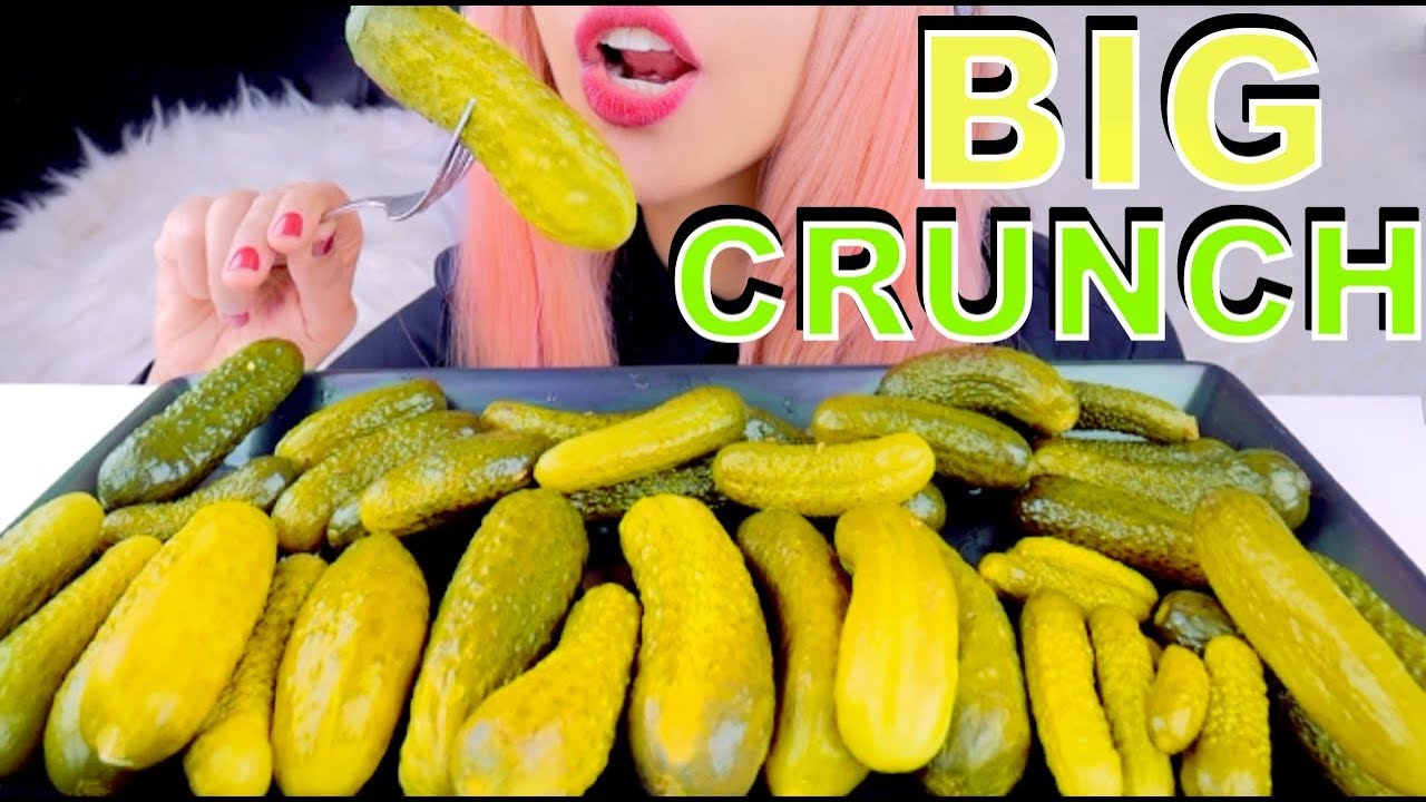 ASMR PICKLES *big intense crunch* BINAURAL Eating Sounds