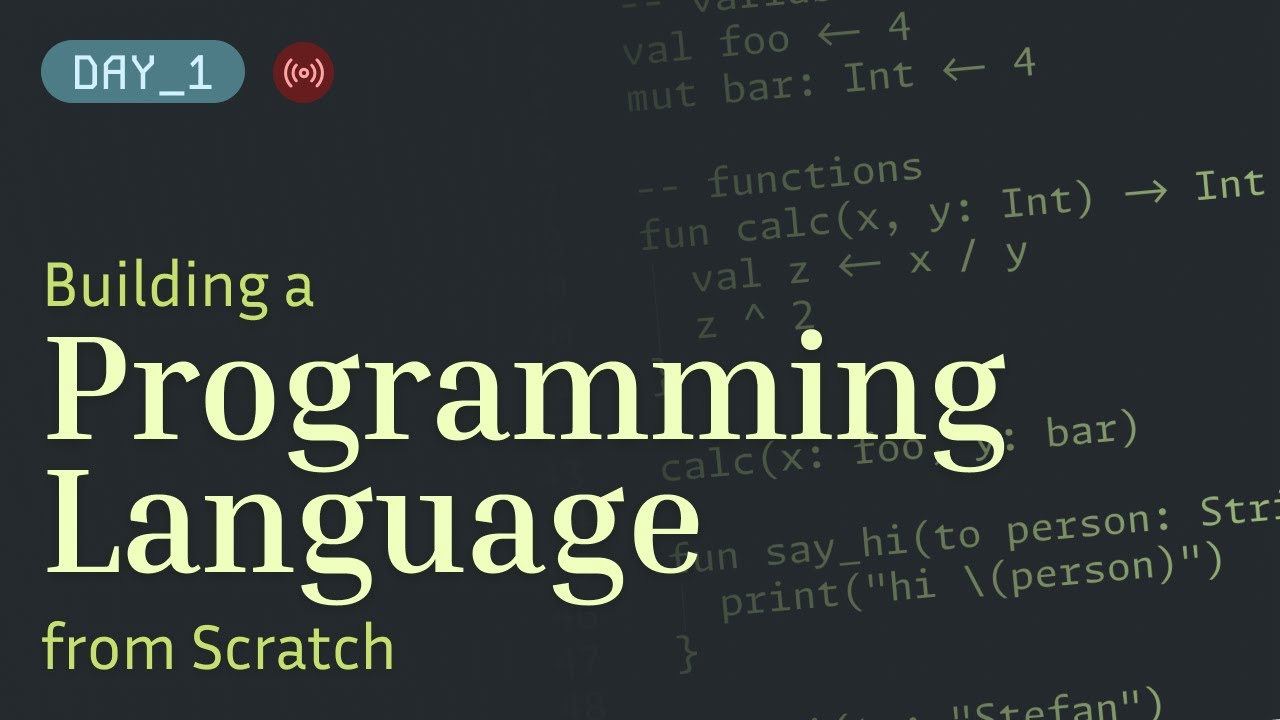 Building a Programming Language from Scratch - Day 1 (lexer)