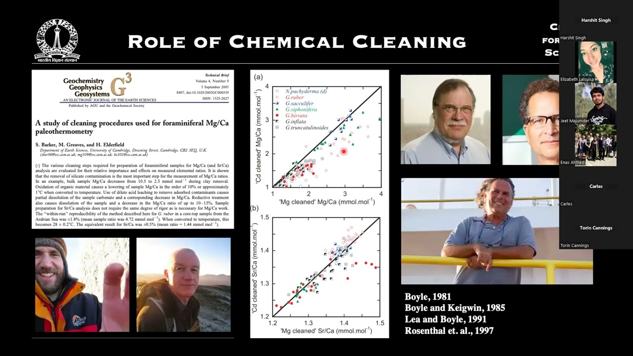 Sambuddha Misra: Geochemistry of Foraminifera