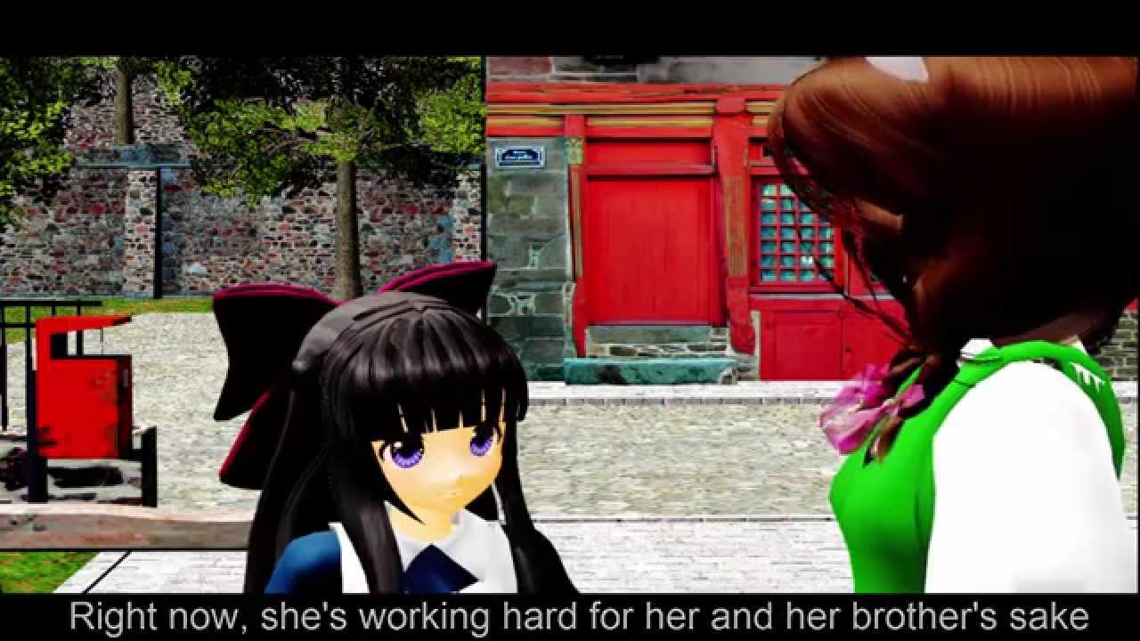 【MMD x Mad father】 Aya sings for Maria and Rin 【English subs】