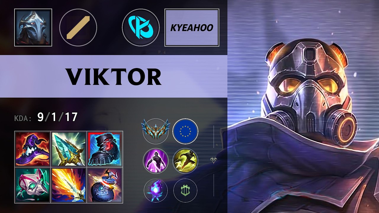 (KC kyeahoo) Viktor Mid vs Akali - EUW Challenger Patch 26.17