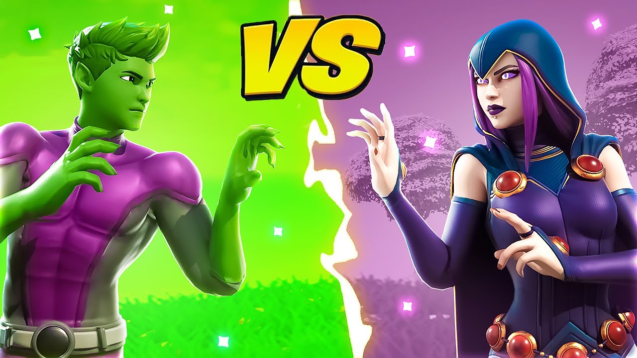 BEAST BOY vs. RAVEN! (Fortnite Family Feud)