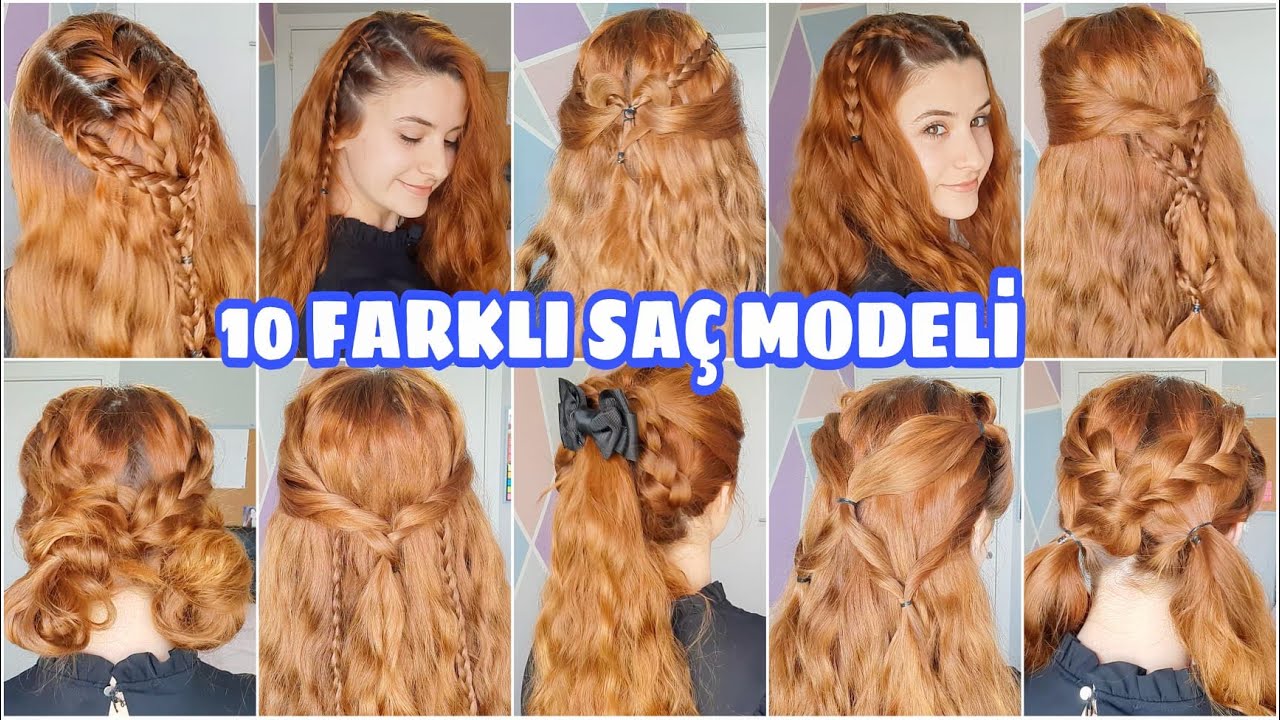 YAZ İÇİN 10 FARKLI SAÇ MODELİ 💁🏼‍♀️