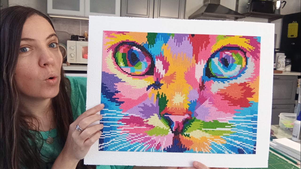 ✨Diamond Painting terminé ! J'encolle mes diamants✨