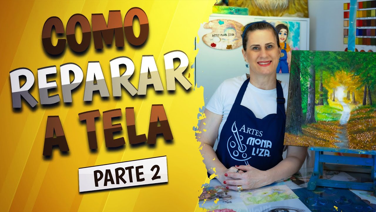 COMO CONSERTAR A SUA TELA FURADA OU RASGADA (Parte 2)