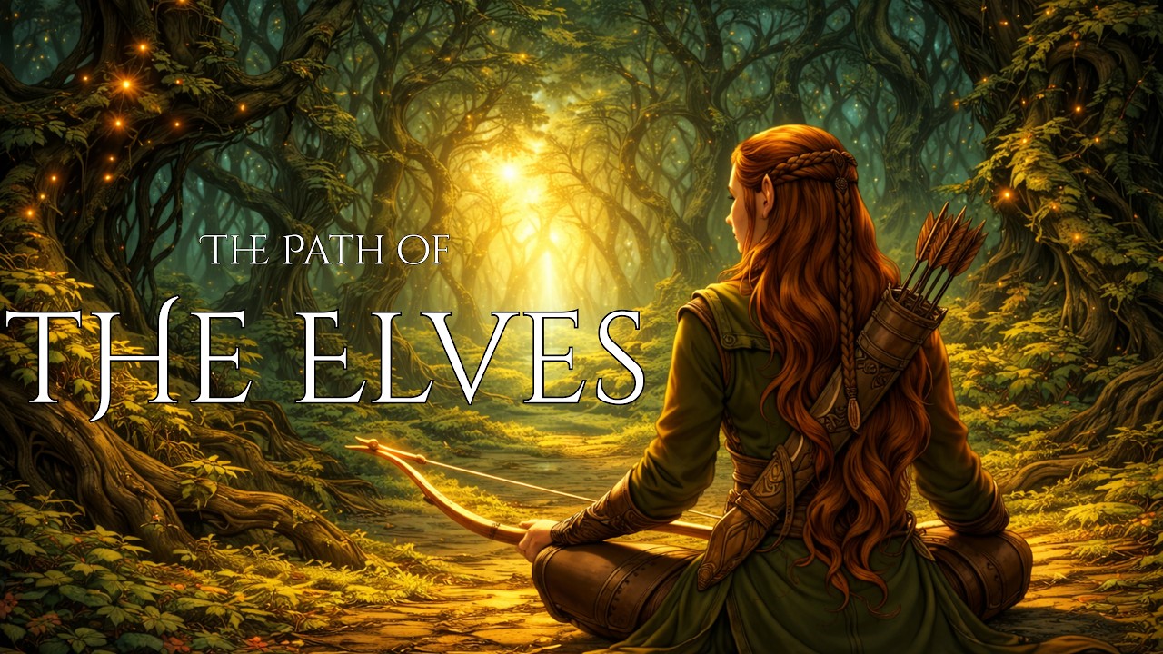 Peaceful Fantasy Woods for Study & Relax - Magical Elf Forest Ambience