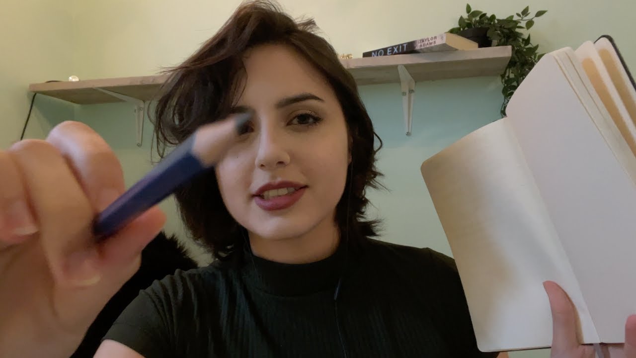 asmr sketching you in a library (wlw)