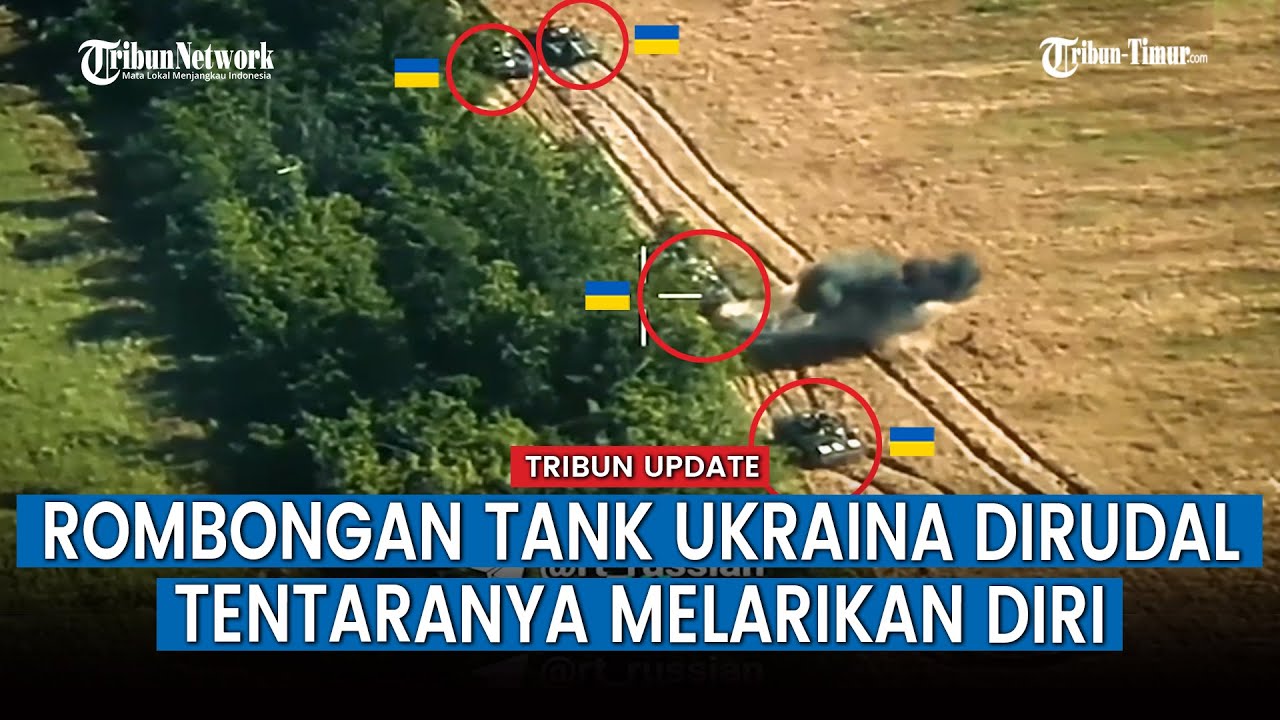 FULL, Tank Ukraina Dikepung Artileri Resimen 1430 di Zaporozhye, Tentara Ukraina Melarikan Diri