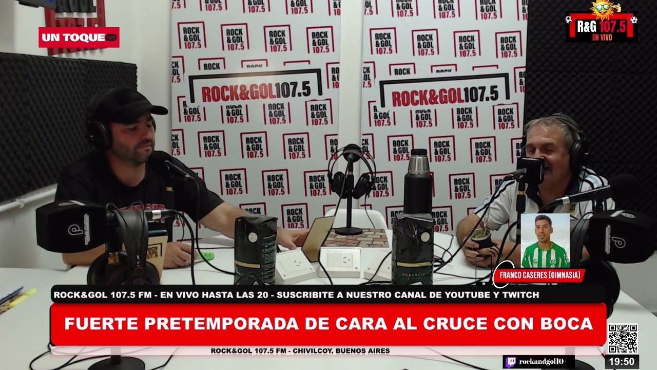 R&G 107.5 - UN TOQUE 1075, EL PROGRAMA MÁS DEPORTIVO - ENTREVISTA A FRANCO CASERES (GIMNASIA).