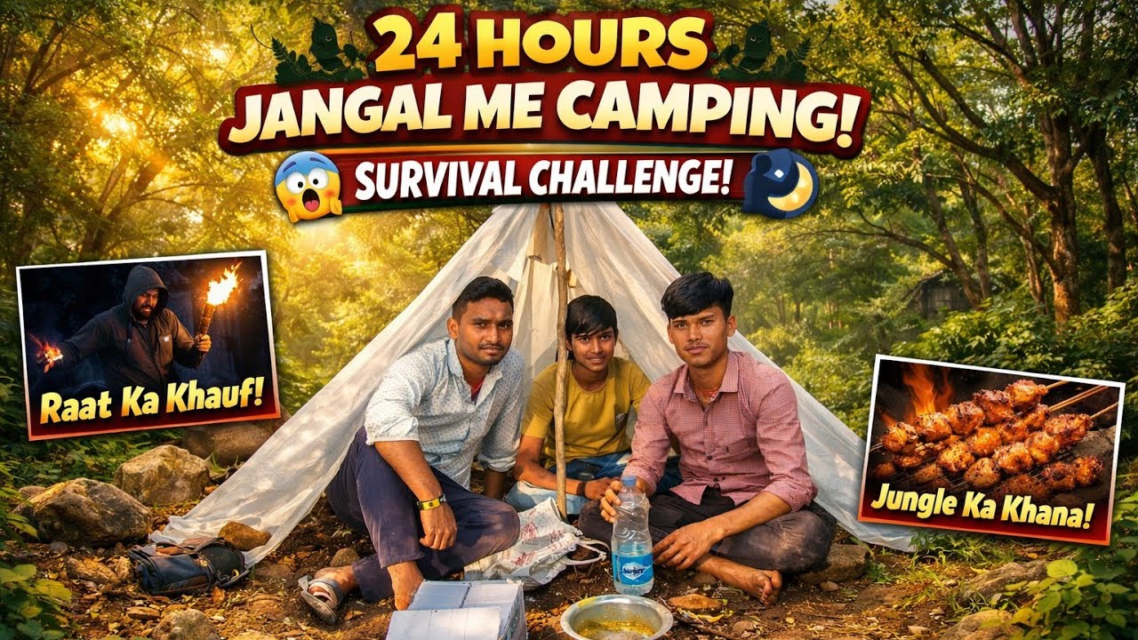 Jangal me camping karna pada bhari || 😱