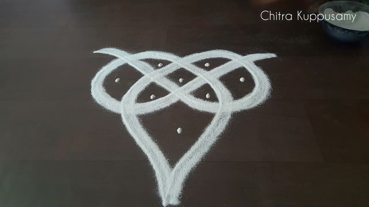 How to draw broad line Kolam | Tips to draw broad lines | Thick line Kolam