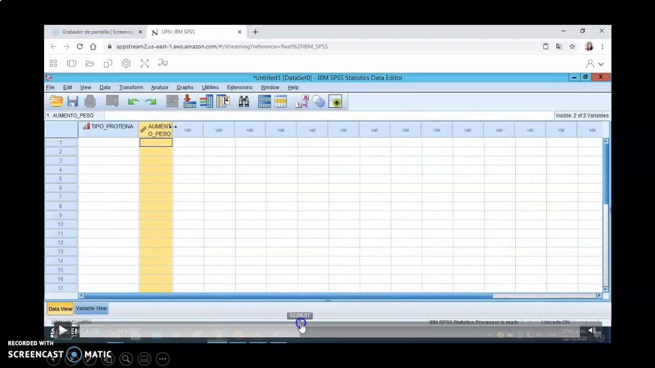 INTERVALO DE CONFIANZA DIFERENCIA MEDIAS (muestras pequeñas) USANDO SPSS