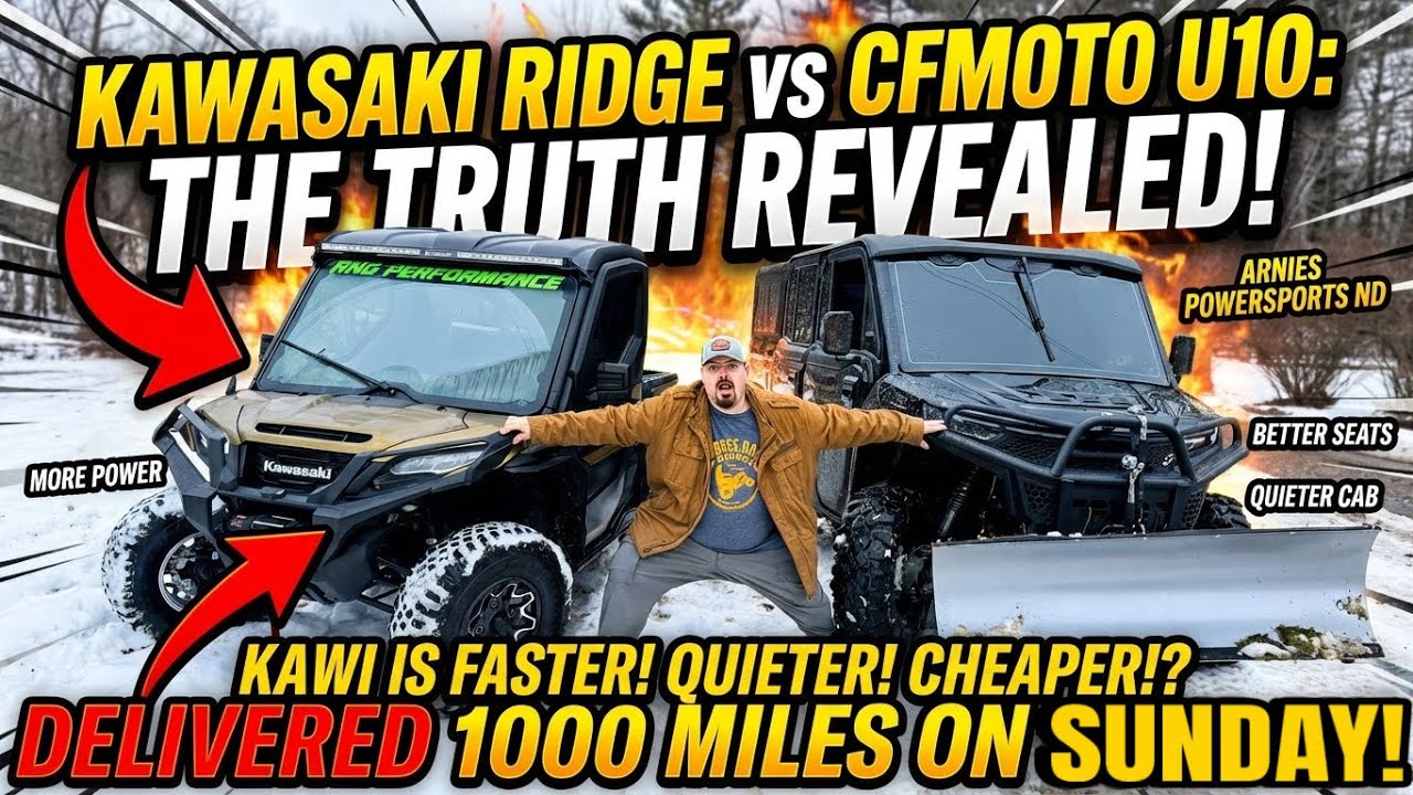 Kawasaki Ridge против CFMOTO U10 Pro Highland&hellip; Мы этого не ожидали 😳