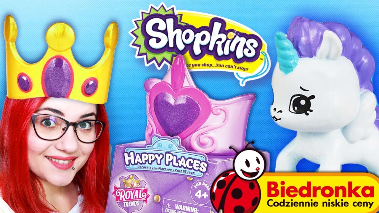 KRÓLEWSKIE SHOPKINS Z BIEDRONKI 👑 Zwierzątka Happy Places Squishy 🦄 miss Aga